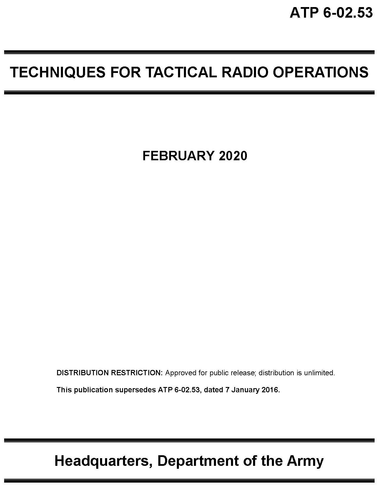 ATP 6-02.53 Techniques for Tactical Radio Opns - 2020 -mini size